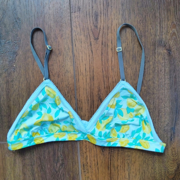 Aerie Lemon 🍋 print bralette - Picture 1 of 5